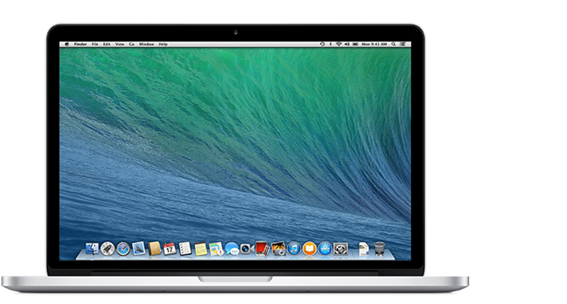 Front of MacBook Pro (Retina, 13-inch, Mid 2014).