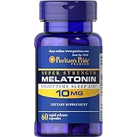 60-Count Puritan's Pride Super Strength Melatonin 10mg Capsule Deals