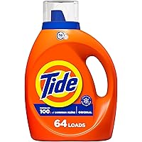 Deals on 4 Tide Liquid Laundry Detergent, HE Compatible, Original, 64 loads