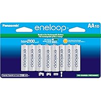 Deals on 10-Pk Eneloop Panasonic AA 2100 Cycle Ni-MH Rechargeable Batteries