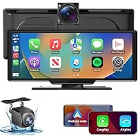 Rionhex 10.26-in HD Touch Portable Wireless CarPlay Car Stereo Deals