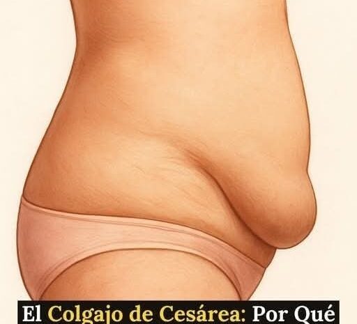 ¿Te quedó una “bolsita” de piel colgando tras la cesárea? No estás sola. Aquí la verdad que nadie te cuenta.