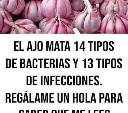 ¿El consumo de ajo puede eliminar todo tipo de bacterias?